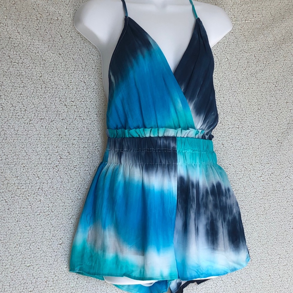 Beach Me, Babe Aqua Crush Romper - Picture 4 of 11